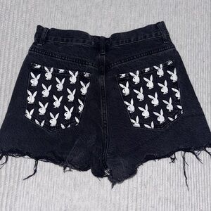 Pacsun Playboy bunny Jean shorts
